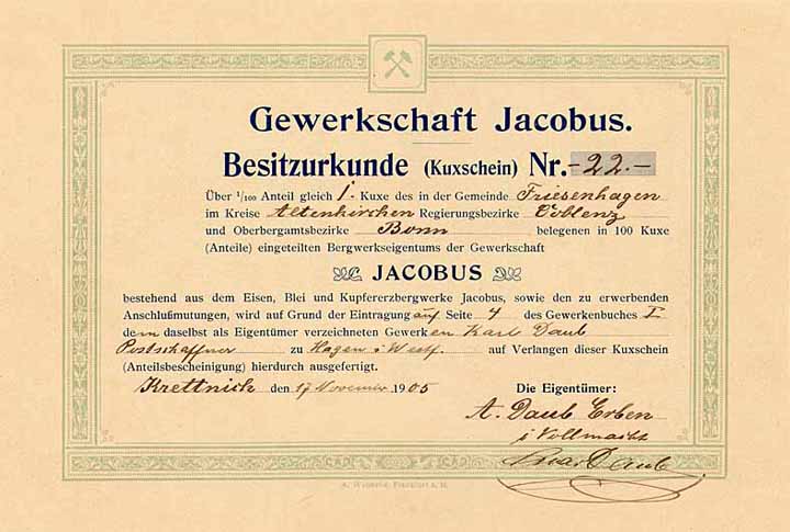 Gewerkschaft Jacobus