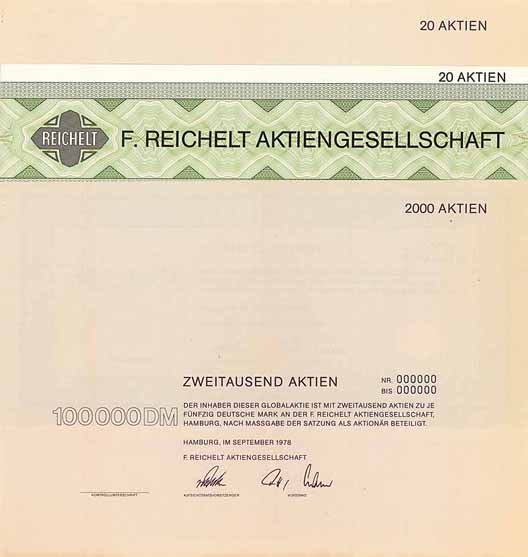 F. Reichelt AG (3 Stücke)