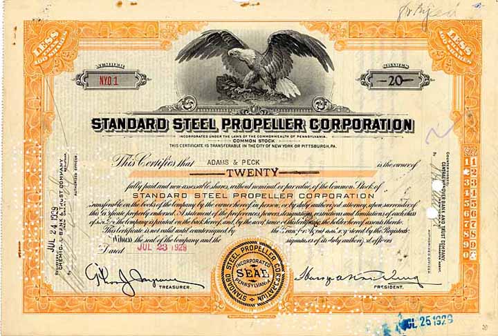 Standard Steel Propeller Corp.