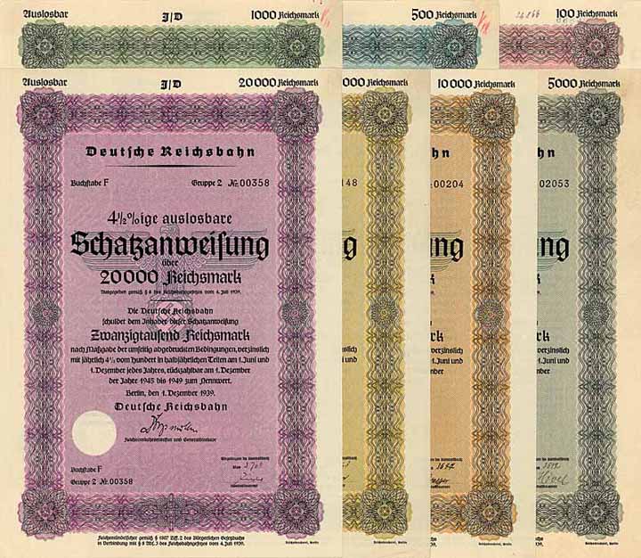 Deutsche Reichsbahn (7 Stücke)