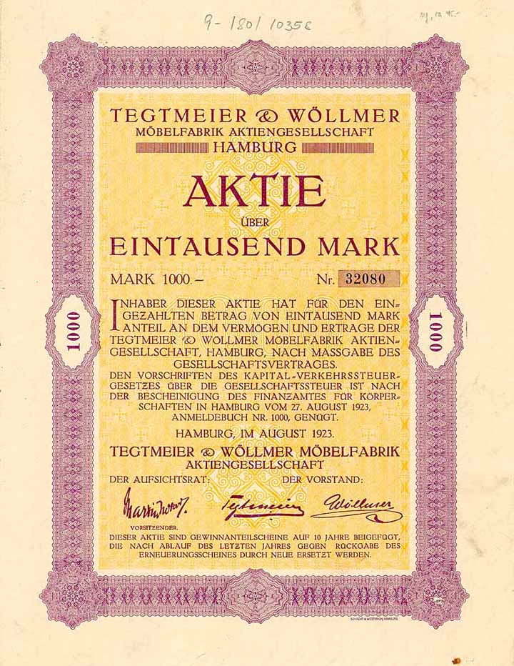 Tegtmeier & Wöllmer Möbelfabrik AG