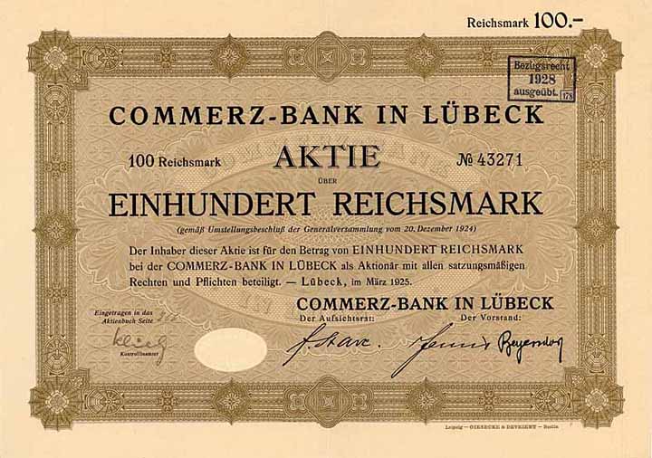 Commerz-Bank in Lübeck