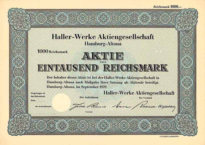 Haller-Werke AG