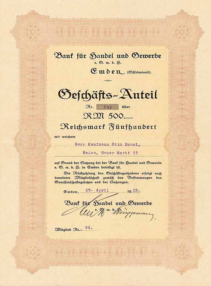 Bank für Handel und Gewerbe eGmbH