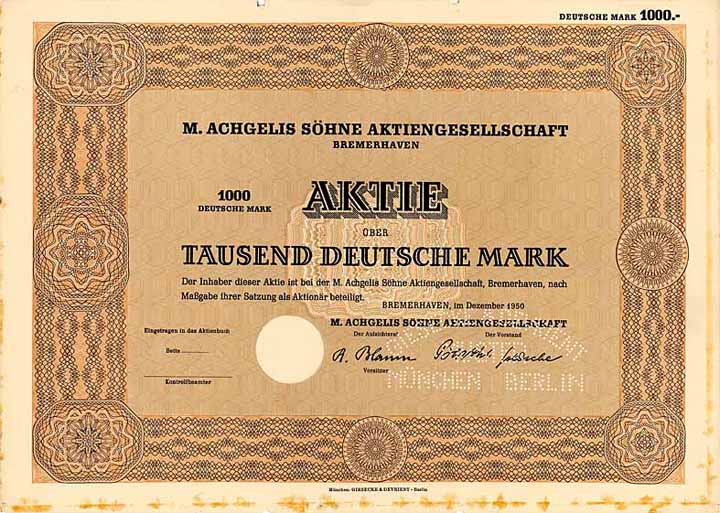 M. Achgelis Söhne AG