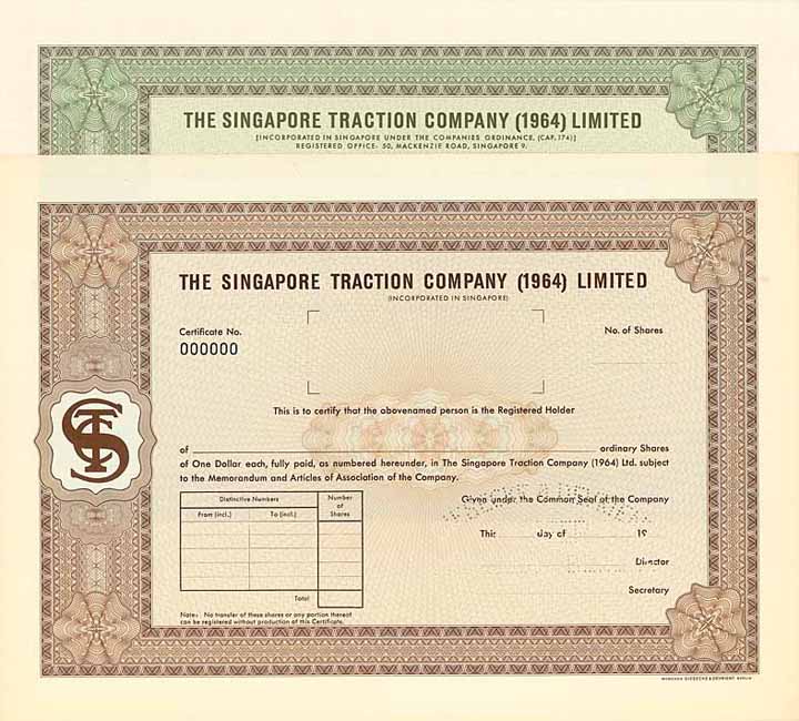 Singapore Traction Company (1964) Ltd. (2 Stücke)