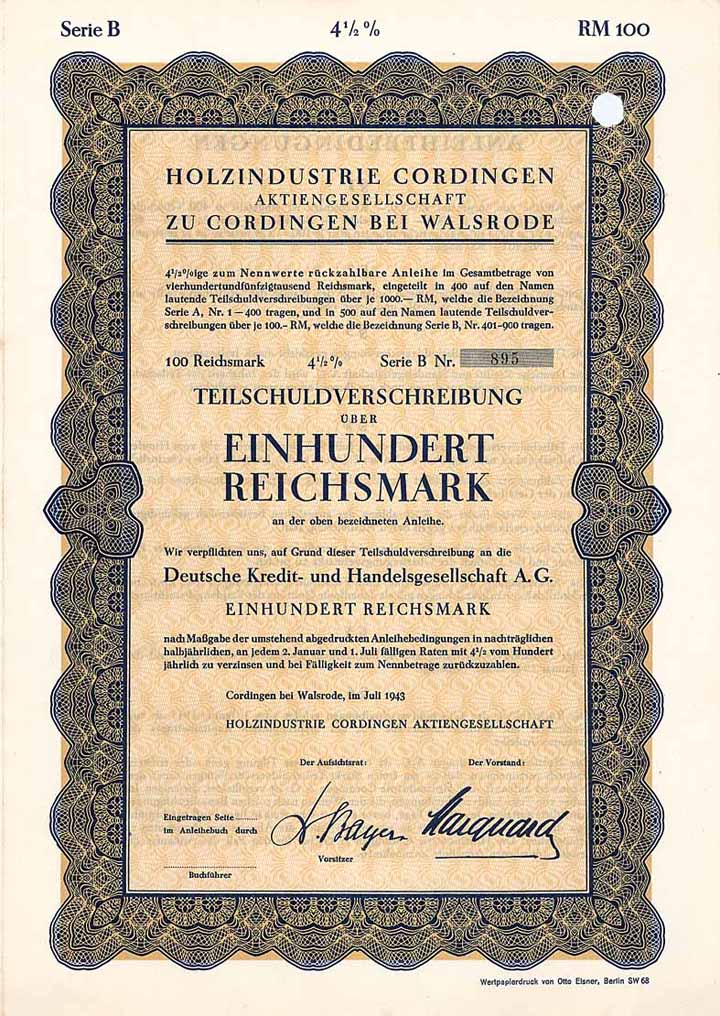 Holzindustrie Cordingen AG