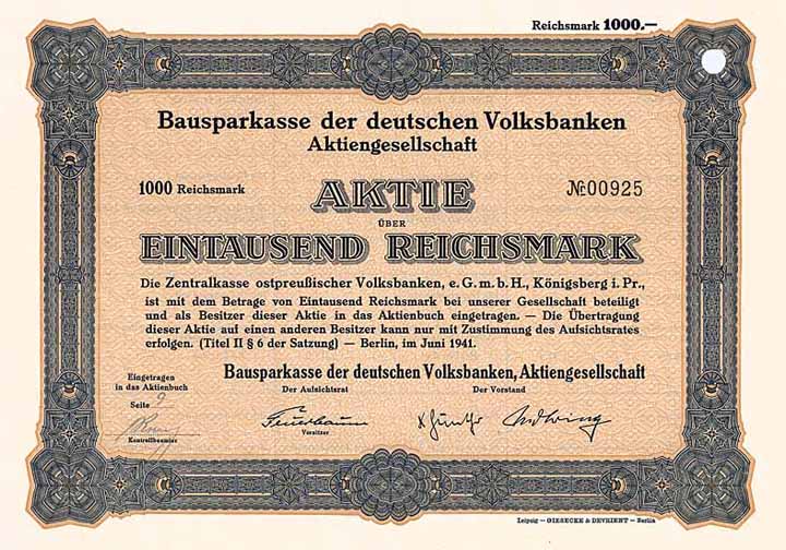 Bausparkasse der deutschen Volksbanken AG