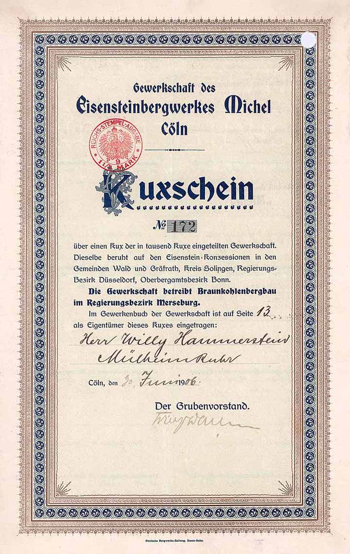 Gewerkschaft des Eisensteinbergwerkes Michel