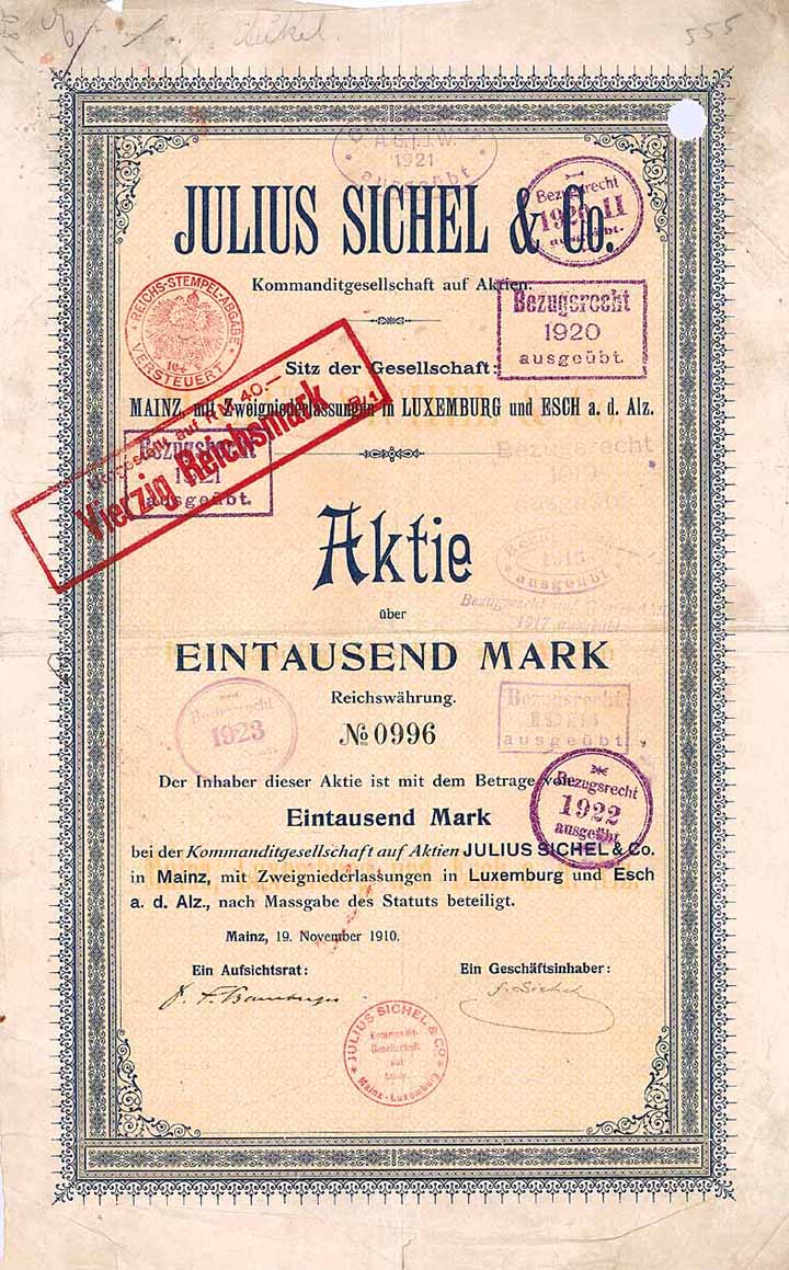 Julius Sichel & Co KGaA
