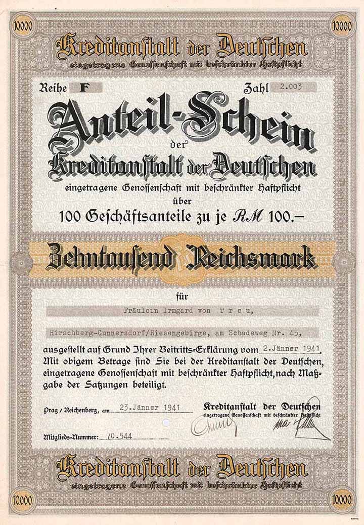 Kreditanstalt der Deutschen eGmbH