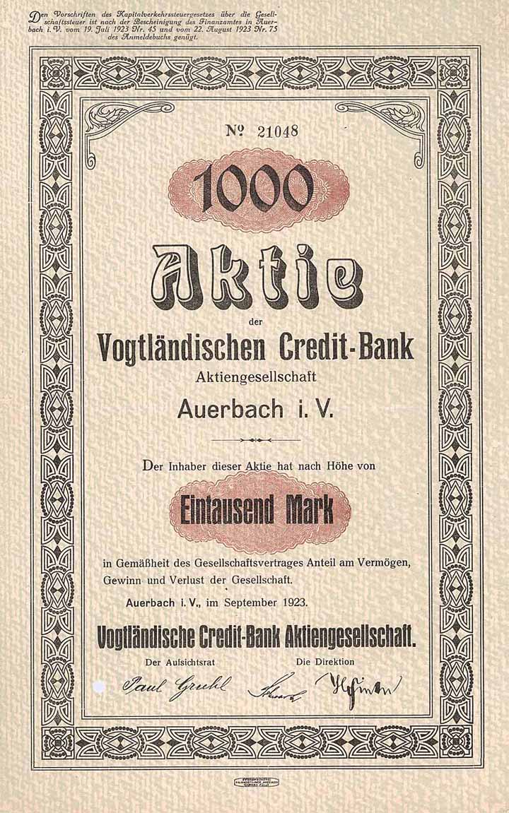 Vogtländische Credit-Bank AG