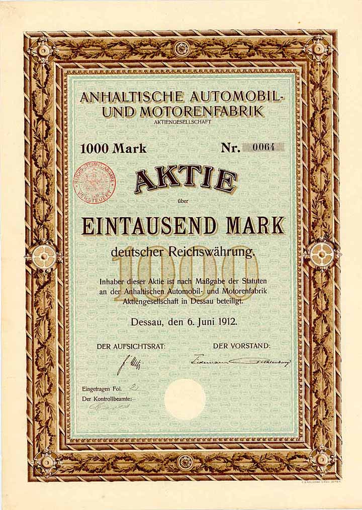 Anhaltische Automobil- und Motorenfabrik AG