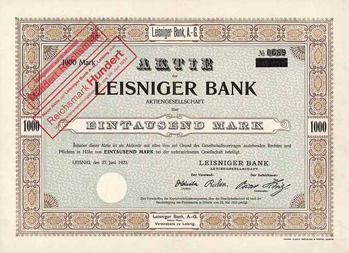 Leisniger Bank AG