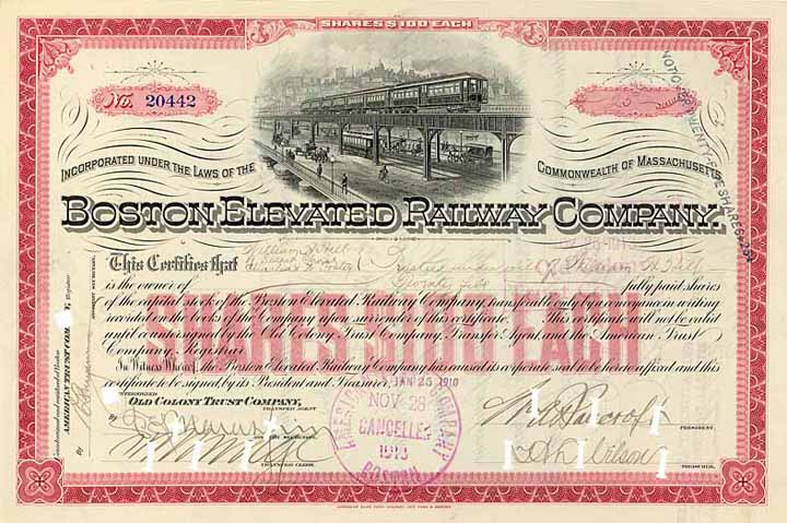 Boston Elevated Railway (OU William A. Bancroft)
