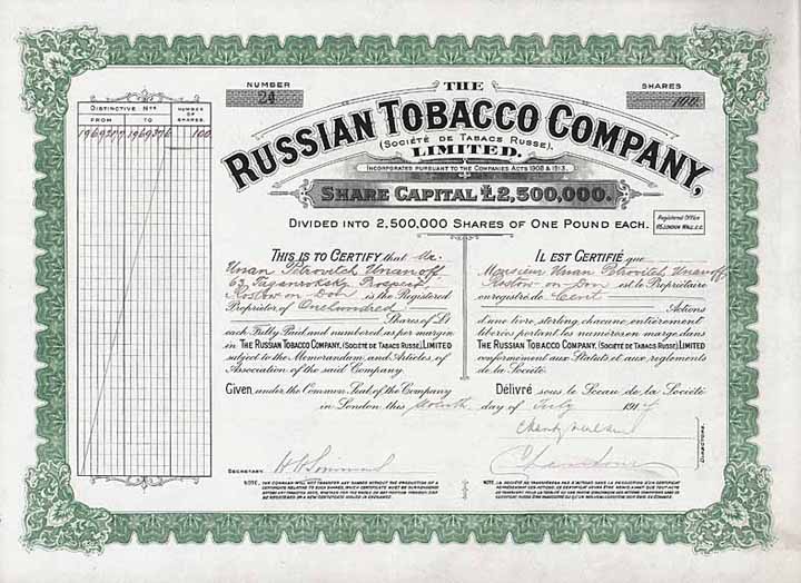 Russian Tobacco Co. Ltd.