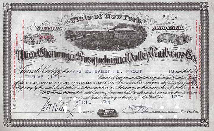 Utica, Chenango & Susquehanna Valley Railway