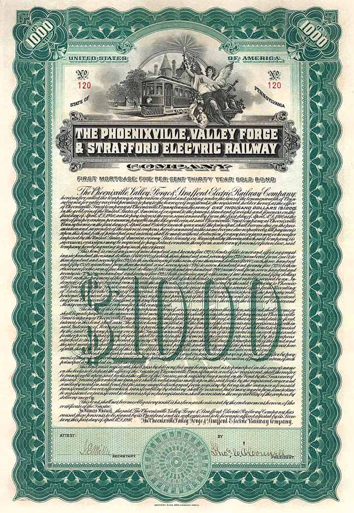 Phoenixville, Valley Forge & Strafford Electric Railway