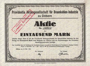 Providentia AG für Braunkohlen-Industrie