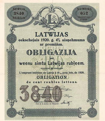 Lettische Staatsanleihe