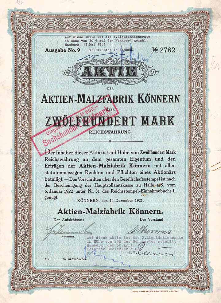 Aktien-Malzfabrik Könnern