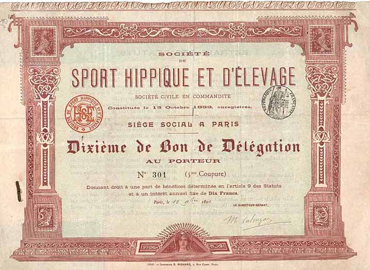 Soc. de Sport Hippique et d’Elevage