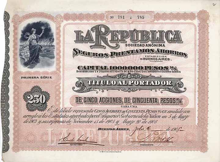 LA REPUBLICA S.A. Seguros-Prestamos-Ahorros