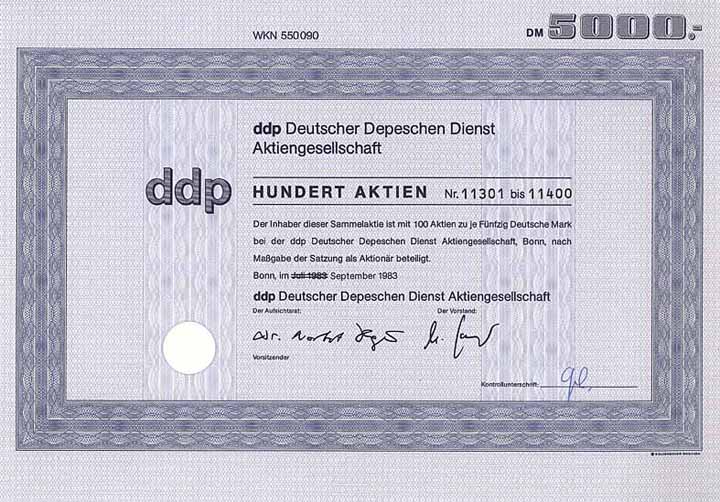 ddp Deutscher Depeschen Dienst AG