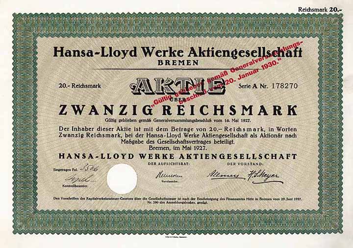 Hansa-Lloyd Werke AG