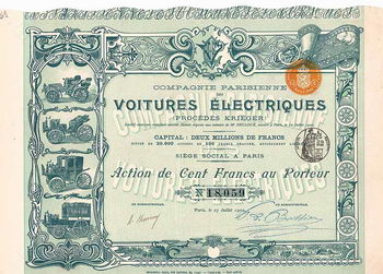 Cie. Parisienne des Voitures Électriques (Procédés Kriéger)