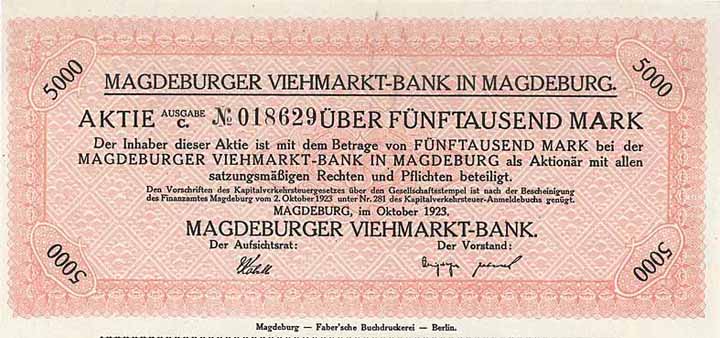 Magdeburger Viehmarkt-Bank