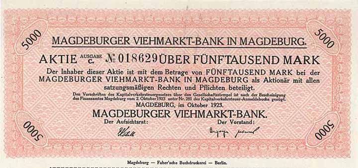 Magdeburger Viehmarkt-Bank