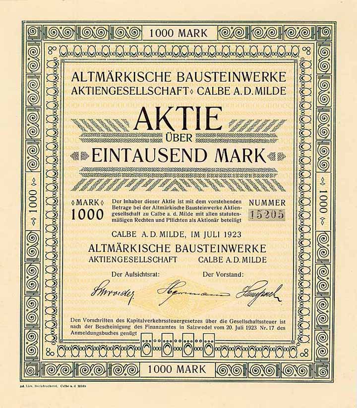 Altmärkische Bausteinwerke AG