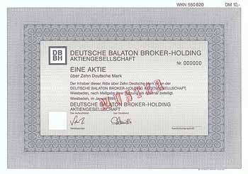 Deutsche Balaton Broker-Holding AG