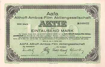 Aafa Althoff-Ambos-Film AG