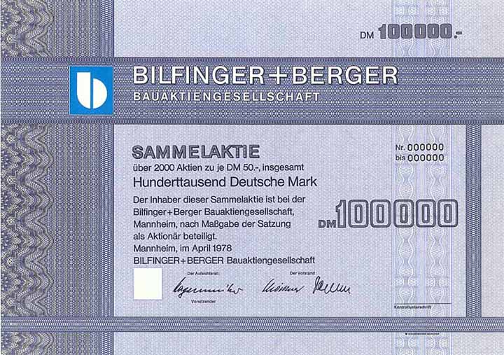 Bilfinger + Berger Bauaktiengesellschaft