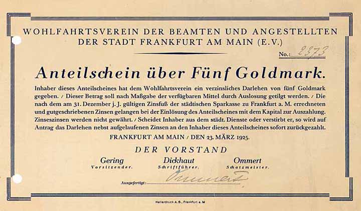 Wohlfahrtsverein der Beamten und Angestellten der Stadt Frankfurt am Main e.V.