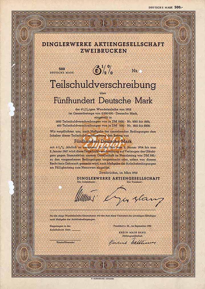 Dinglerwerke AG