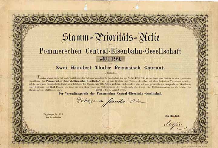 Pommersche Central-Eisenbahn-Gesellschaft