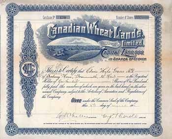 Canadian Wheat Lands, Ltd.
