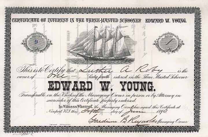 Three Masted Schooner “Edward W. Young”