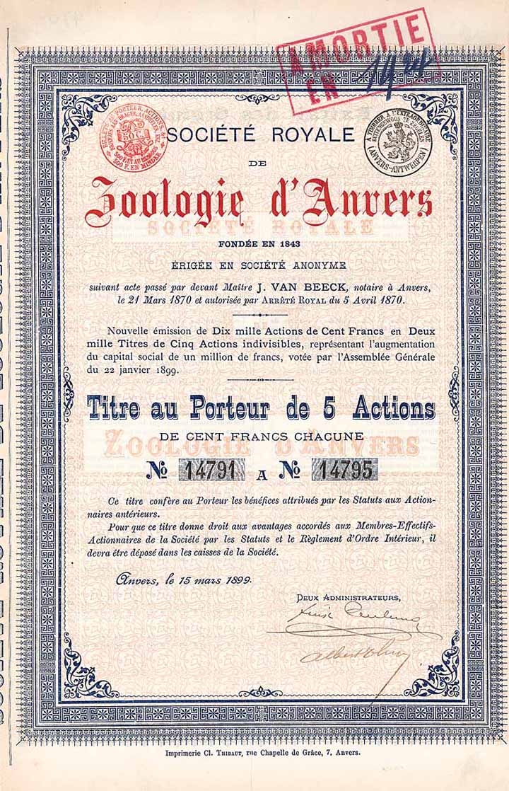 Société Royale de Zoologie d'Anvers