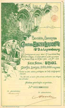 S.A. Carrière d’Ernzen-Larochette (Gd. D. de Luxembourg)