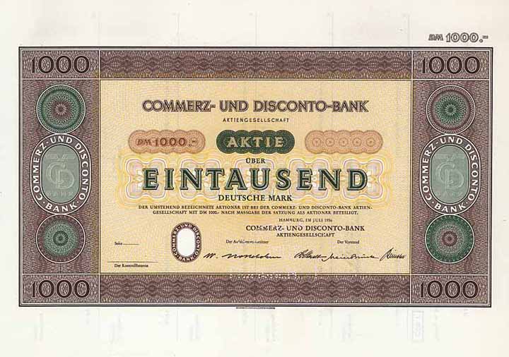 Commerz- und Disconto-Bank AG