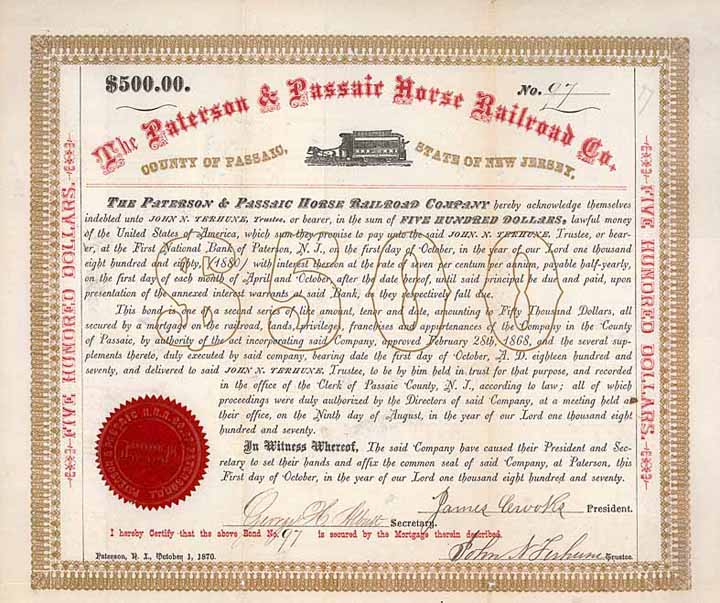 Paterson & Passaic Horse Railroad