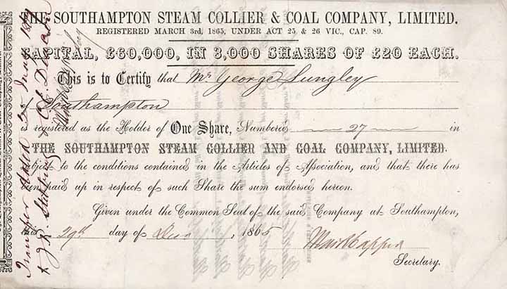 Southampton Steam Collier & Coal Co.
