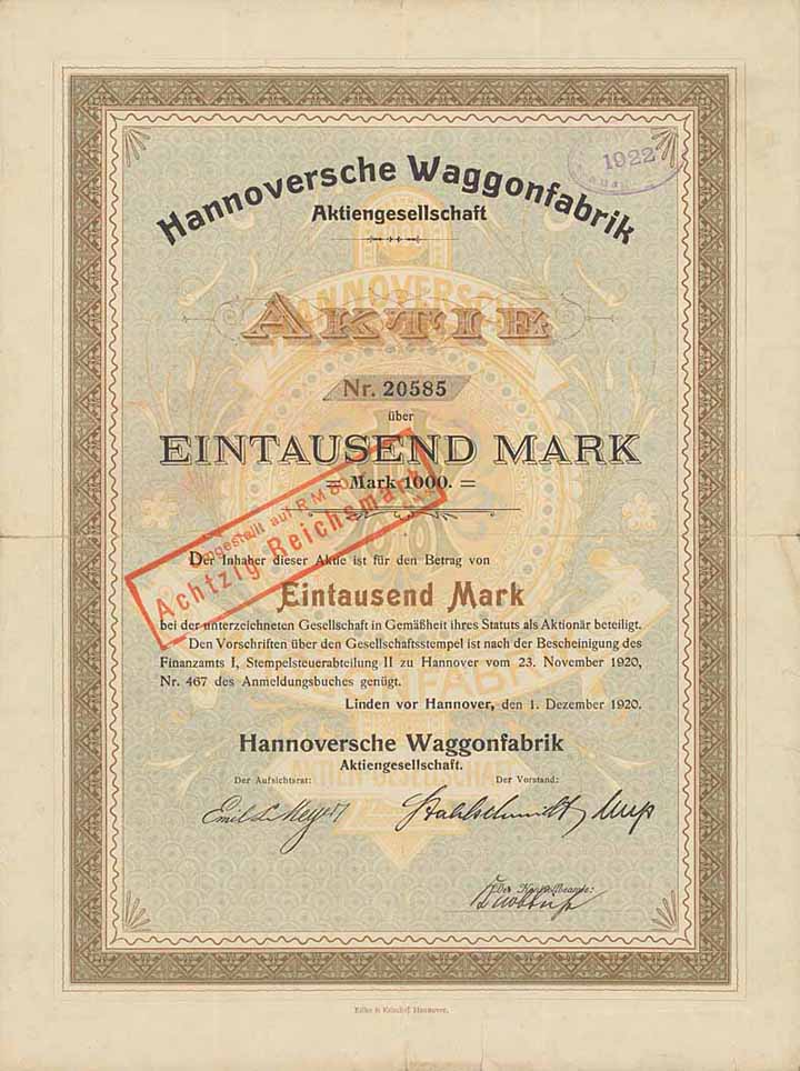 Hannoversche Waggonfabrik AG