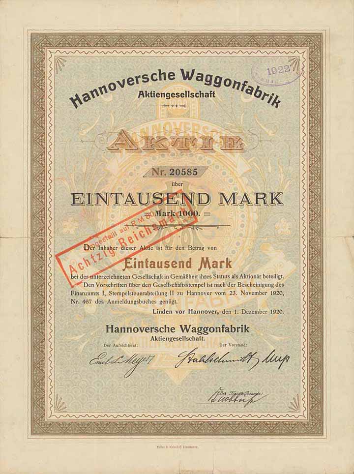 Hannoversche Waggonfabrik AG