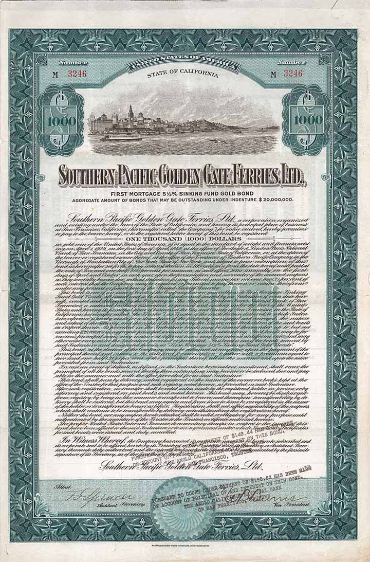 Southern Pacific Golden Gate Ferries, Ltd.