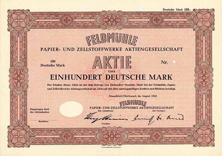 Feldmühle Papier- und Zellstoffwerke AG